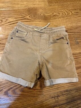 Cat & Jack Tan Pull-On Cuffed Shorts